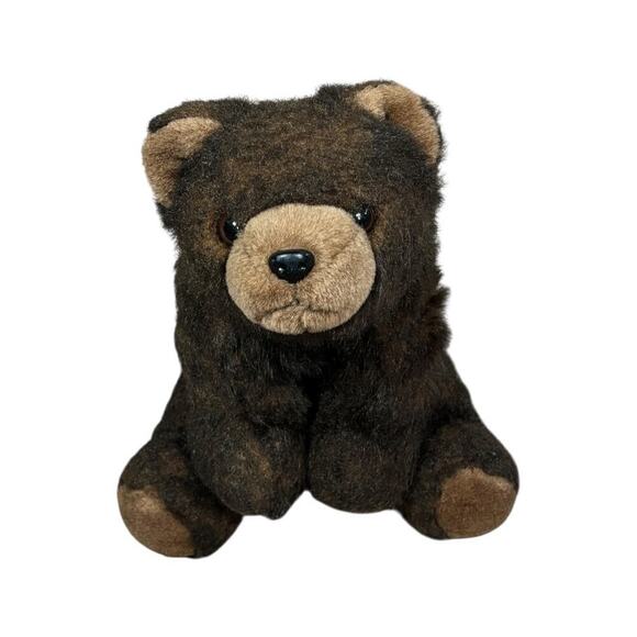 Bearington Collection Plush Snuggly Ben Stuffed Animal Brown Grizzly Bear 14" - Picture 9 of 9